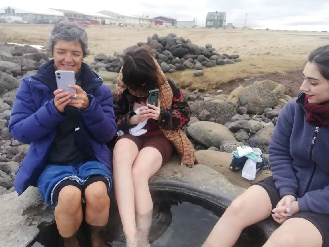In Iceland,  a very very very cold day